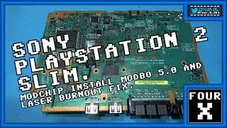 Sony PlayStation 2 Slim - ModChip Install (Modbo 5.0 + Laser Fix).