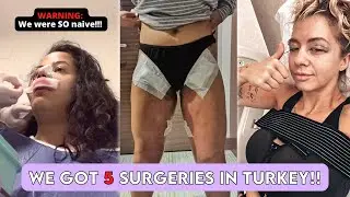 WE GOT PLASTIC SURGERY IN TURKEY!  *HONEST* VLOG. NOSE JOB, VASER LIPOSUCTION, BREAST IMPLANTS+ MORE
