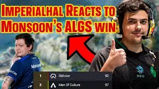 Imperialhal Reacts to Monsoon and the boy ALGS LCQ Finals WIN | Apex Legends