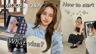Model in Korea Q&A - visas, how to start as a model, advice 💘 외국인 모댈 소피아