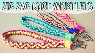 How to Make Distorted Square Knot Wristlet Tutorial | Easy Keychain Tutorial