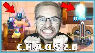 😈 НОВЫЕ КАРТЫ И МОДИФИКАЦИИ В ХАОСЕ! БОЛЬШАЯ ЭЛИТКА И СУПЕР АРБАЛЕТ / Clash Royale
