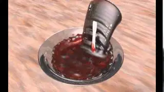 pouring wine into a bowl and stirring it with a plastic knife because that's logical