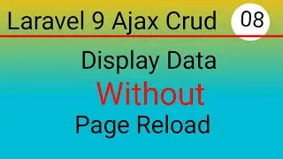 Laravel 9 Ajax Crud With Live Search and Pagination Bangla | Display Data Without Page Reload | P-08