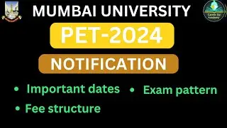PET 2024 | DETAILED NOTIFICATION #petexam #pet2024 #exam