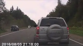Авария на трассе: "Не проскочил"!