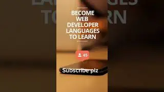 become a web devolper learn html, css, bootstrap and JavaScript #shorts