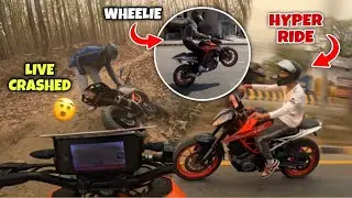 Bike Sidhai Nali Mah Crashed😢 || Duke 390 Ma Hyper Ride😱🤩 || Abhinav Bhattarai