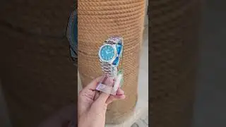 Fitron arabic / Hindi dial watch for women dial size 30MM in green color