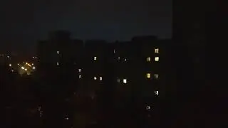 Британский Квартал ночью во время грозы