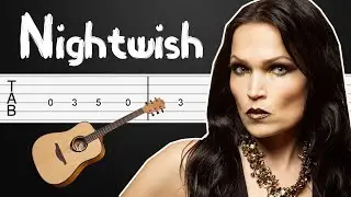 While Your Lips Are Still Red - Nightwish .Guitar Tutorial, Guitar Tabs, Guitar Lesson (Fingerstyle)
