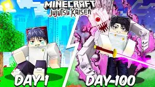 I Survived 100 Days as Yuta Okkotsu in Jujutsu Kaisen Minecraft...