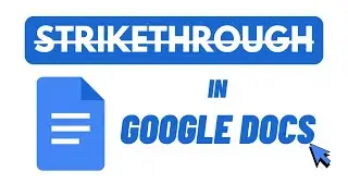 How to strikethrough in Google Docs