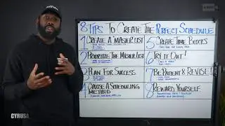 8 Tips to Create Perfect Schedule | @CyrusAusar