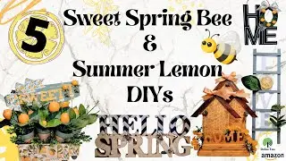 5 *Must See* Sweet Spring Bee Summer Lemon DIYs Budget Friendy Decor 3 Decoupage Craft Hacks #SYTYCC