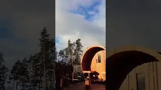 Sauna in the Czech Republic under the sky 