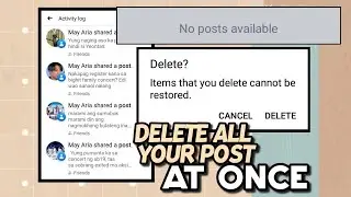 how to delete your facebook posts all at once