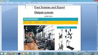 Project Report - Gym Management System  Project Report - PHP MYSQLI