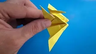 оригами журавль в гнезде, оригами журавль из бумаги // Origami Crane in the nest