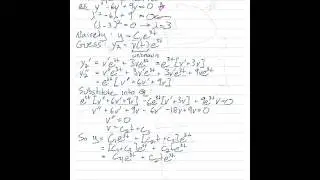 Solve linear, homogeneous equations with constant coefficients
