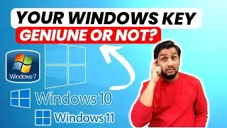 How to check windows key is genuine or not | How to find if windows key is legit | Technosearch