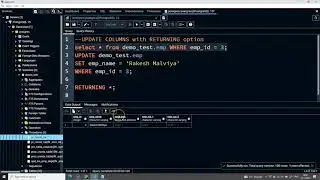 HOW TO UPDATE DATA  IN POSTGRESQL | UPDATE OPTION WITH RETURNING IN PostgreSQL VD#77