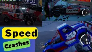 Extreme Speed Crashes: Racing Pickup, GT2 Car, and Lorry Meet Their Limits!