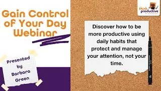 Gain Control of Your Day with Think Productive North America