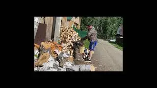 Заготавливаю дрова 🪵 на зиму !