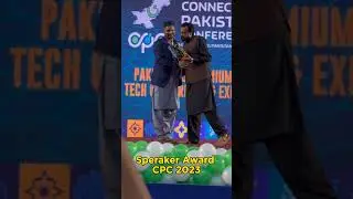 Received Speaker Award at CPC 2023 -  Connected Pakistan #Khurram Shahzad
