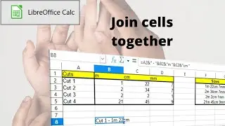 How to join cells together in LibreOffice Calc
