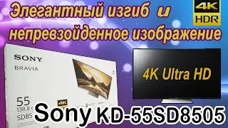 Телевизор Sony KD-55SD8505 (SD85) простота использования , изогнутый экран