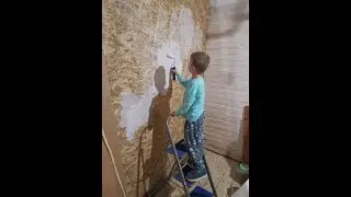 ремонт дома после пожара - переделали угол и ставим шкаф