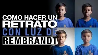 Como hacer una fotografía de retrato con luz de Rembrandt by 