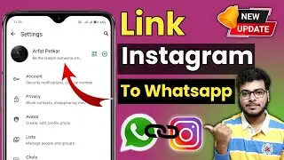 How To Link Instagram To Whatsapp | Whatsapp New Update