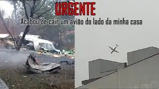 Caiu um avião do lado da minha casa #vinhedo #quedadeaviao