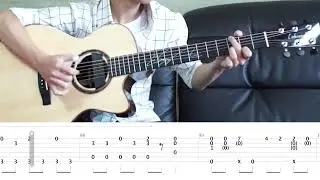 Fingerstyle Tabs | Love Story | Sungha Jung Tabs | Guitar Cover | Guitar Tutorial