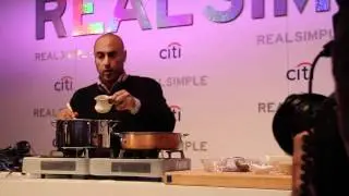 Chef Ian Friedman - Real Simple magazine demo - Truffle Mac and Cheese (from Celsius)