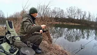 Неожиданный улов. Ловля на пикер ранней весной на реке.