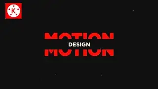 Motion Graphics animation Kinemaster I How to make motion graphics effect | Text break animation