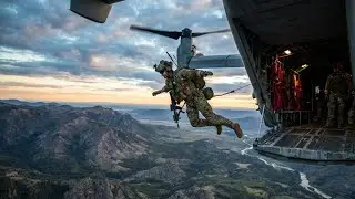 Air Force TACP Jumps From MV 22 Osprey in Intense Medevac Mission