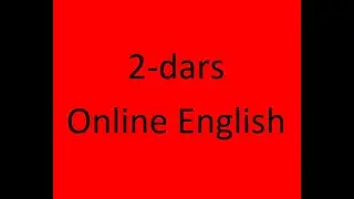 Ingliz tilini 0 dan boshlab juda sodda usulda o'rganamiz 2-dars.to be//AM/IS/ARE