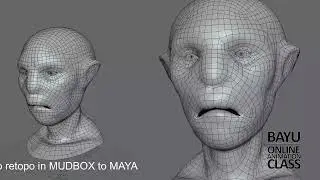 Result auto retopo in MUDBOX to MAYA (not tutorial etc)