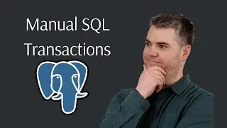 Use Transactions When Manually Accessing SQL Databases
