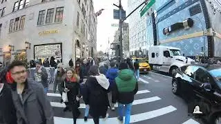 5th Ave NYC Walking LV building #louisvuitton