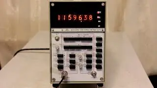 USSR frequency meter Ch3-57 - brief overview, description of controls, inspection of documentation.