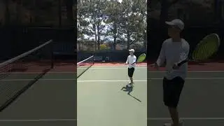 Practicing My Tennis Strokes in Irvine California USA. Tập Tennis với Bạn Gần Los Angeles Mỹ