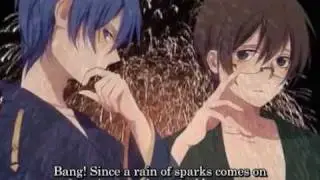 [Len Gakupo Kaito Kiyoteru] Flowers Bloom in The Night Sky Please Summer! (english & romaji sub)