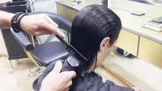 AMAZING HAIRCUT - SHORT FRENCH BOB WITH BANGS