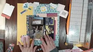 Exclusive Crafty Meggy Club Layout Process Video | Jonas is a Middle Schooler | 12x12 Layout